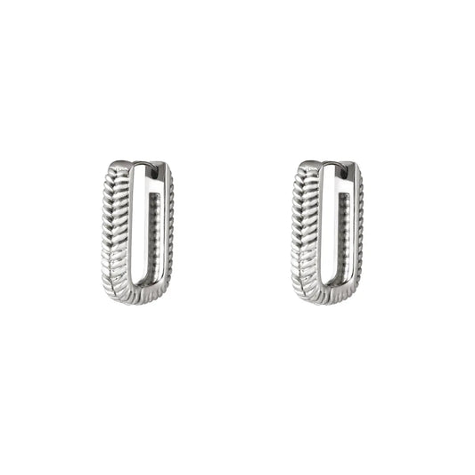 Oorbellen 'Wave' zilver